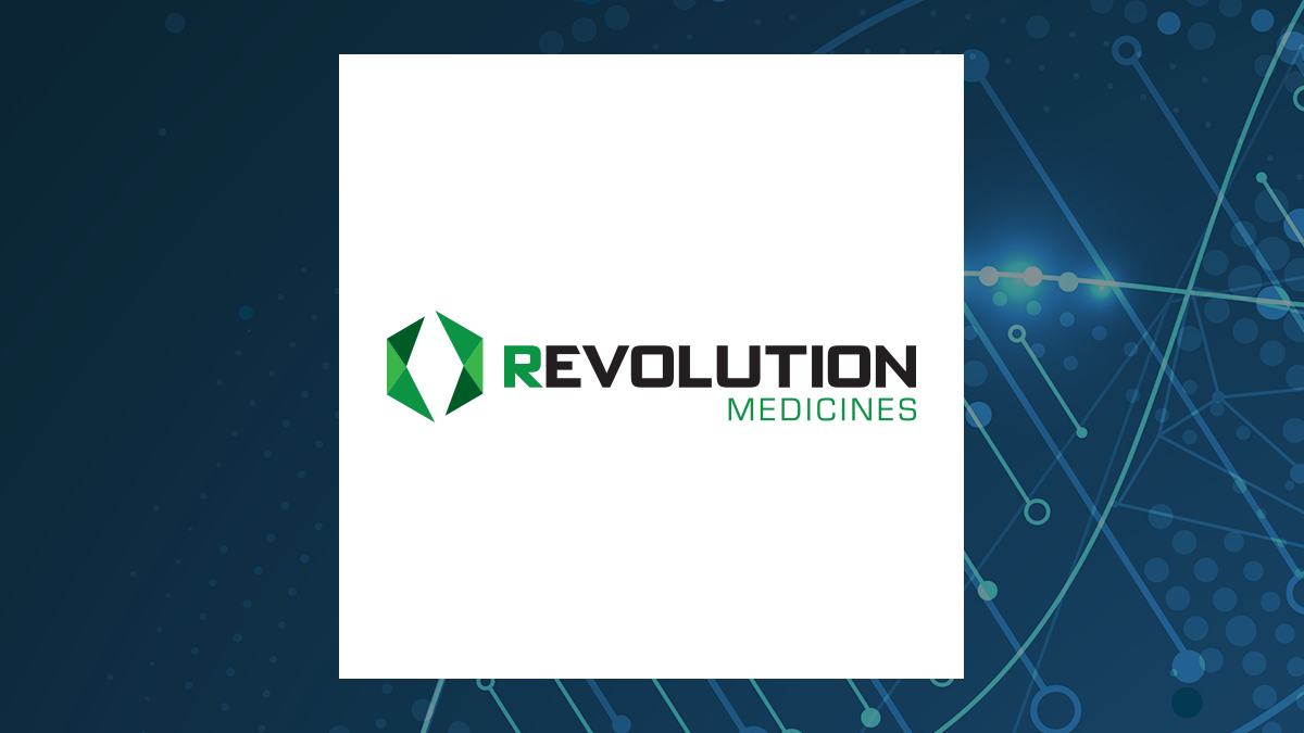 Revolution Medicines logo with Medical background