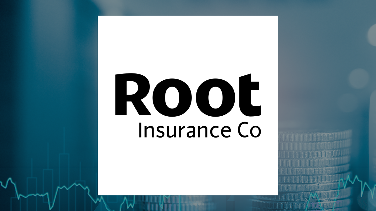 Root logo with Finance background