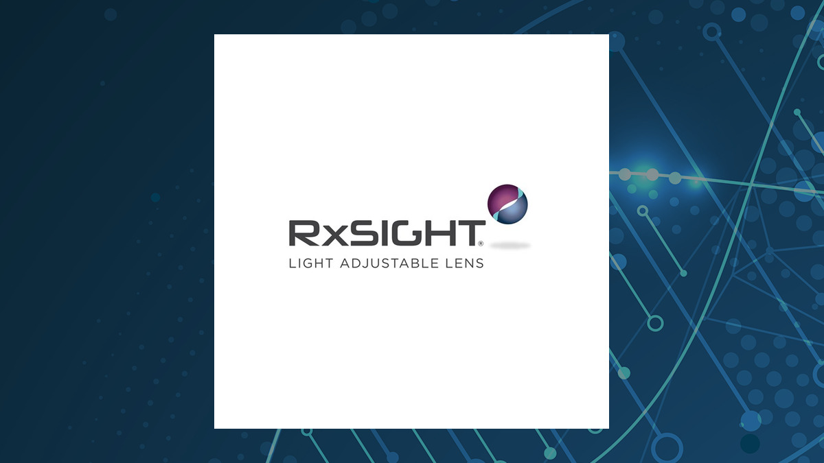 RxSight logo with Medical background