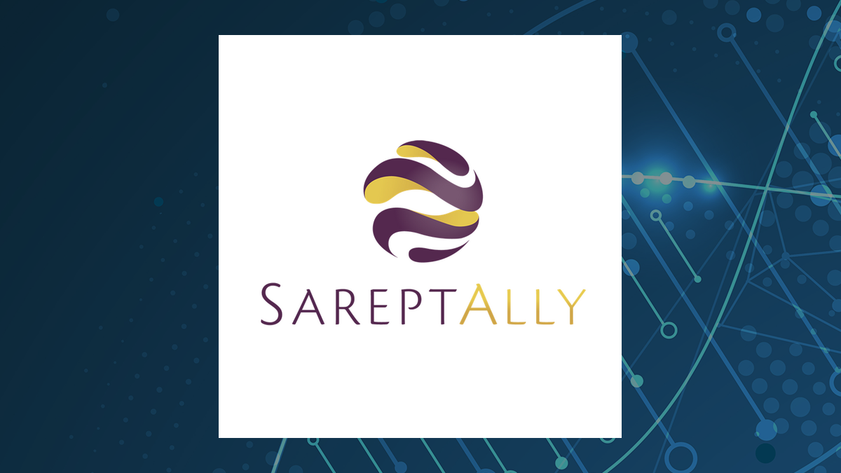 Sarepta Therapeutics logo with Medical background