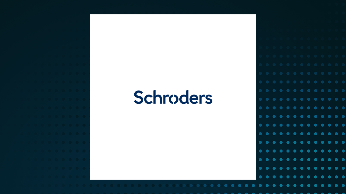 Schroders logo with Financial Services background