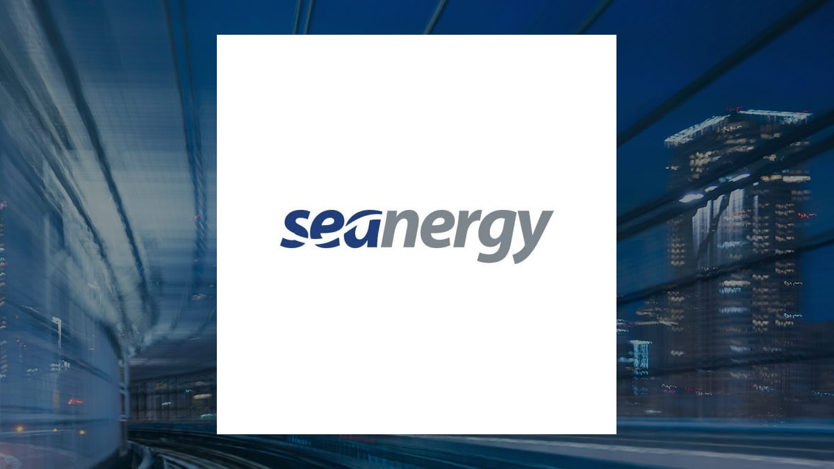 Seanergy Maritime logo with Transportation background