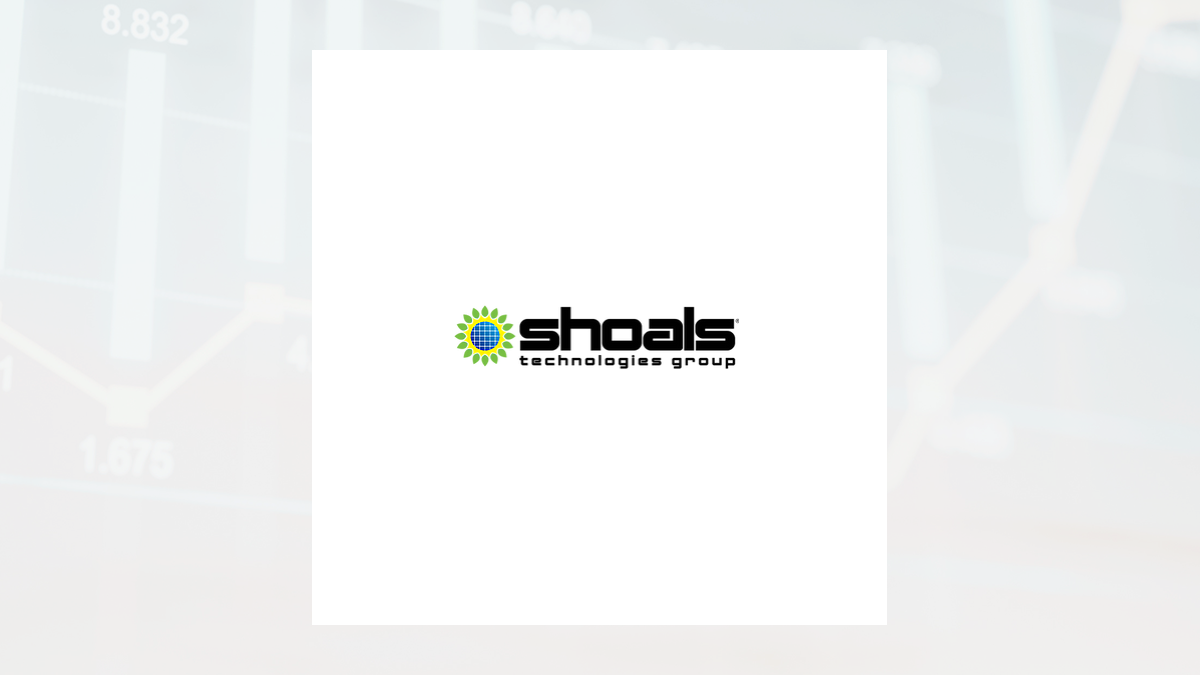Shoals Technologies Group logo with Oils/Energy background