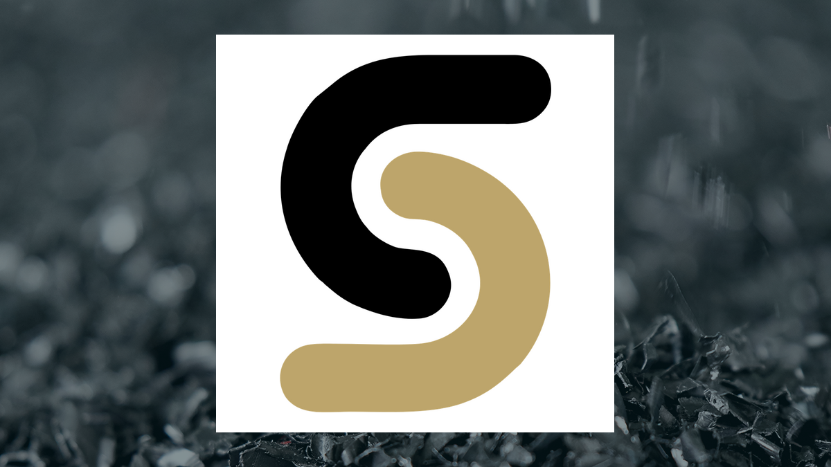 Sibanye Stillwater logo with Basic Materials background