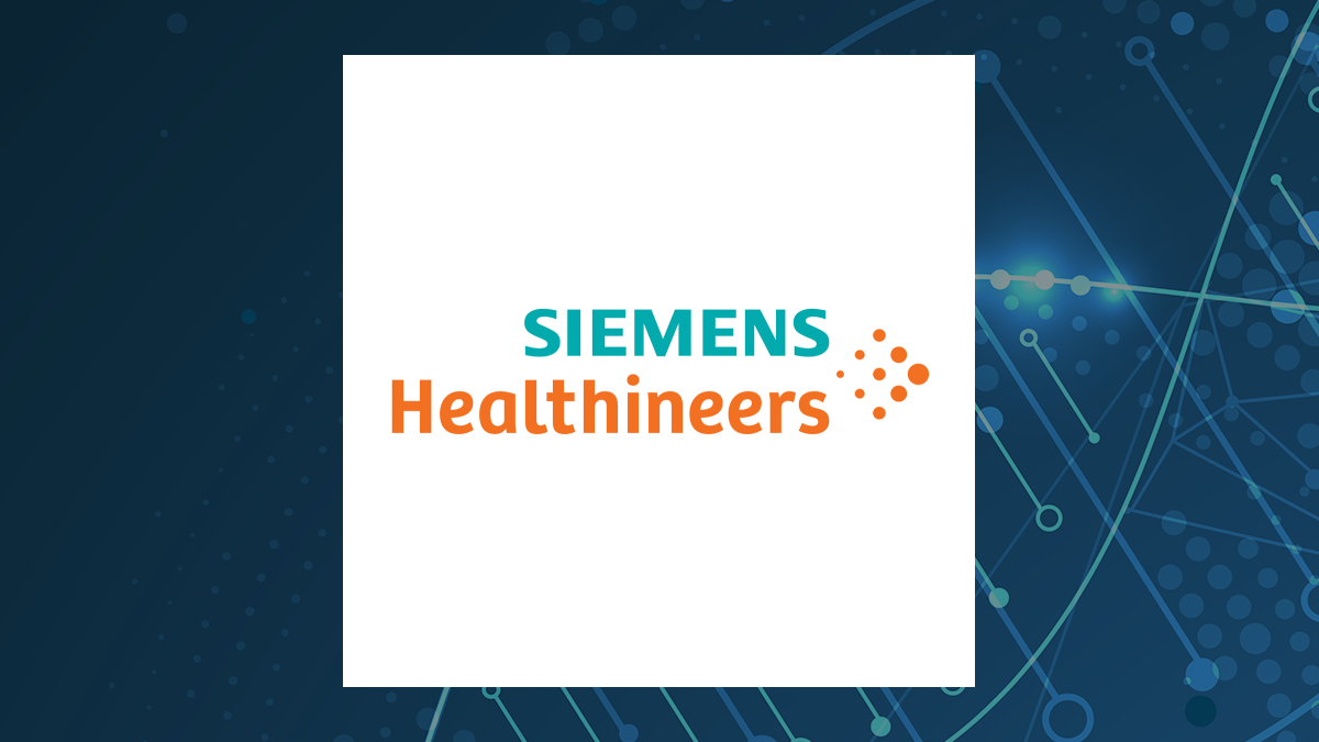 Siemens Healthineers logo with Medical background