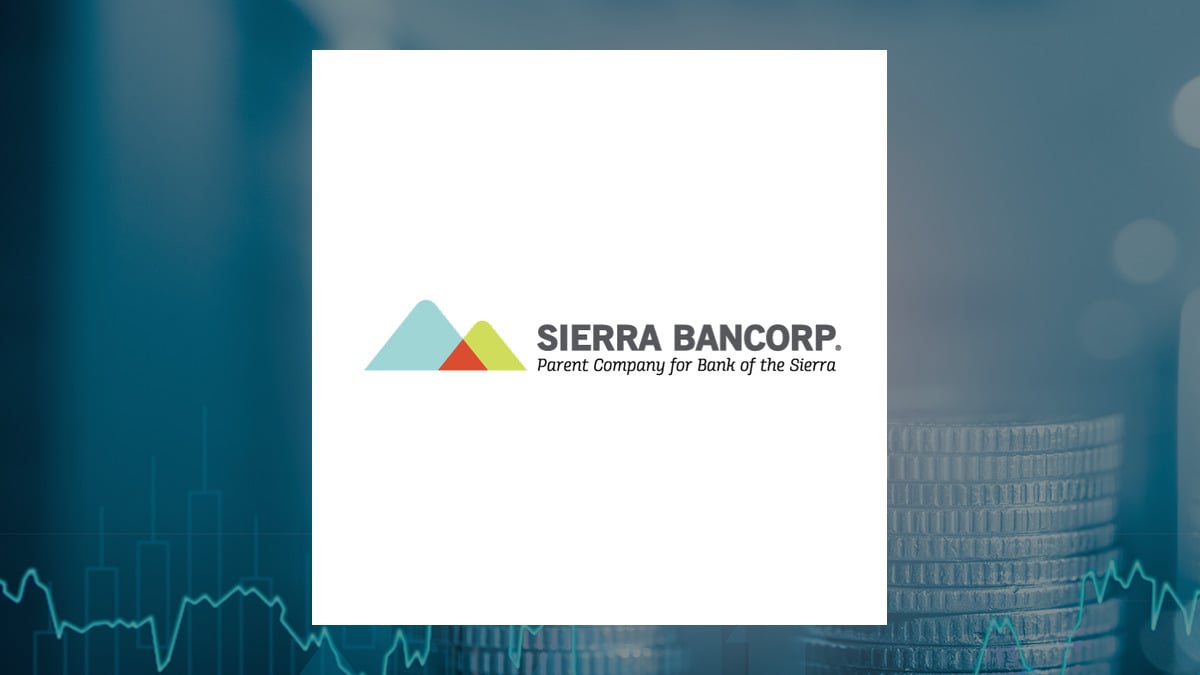 Sierra Bancorp logo with Finance background