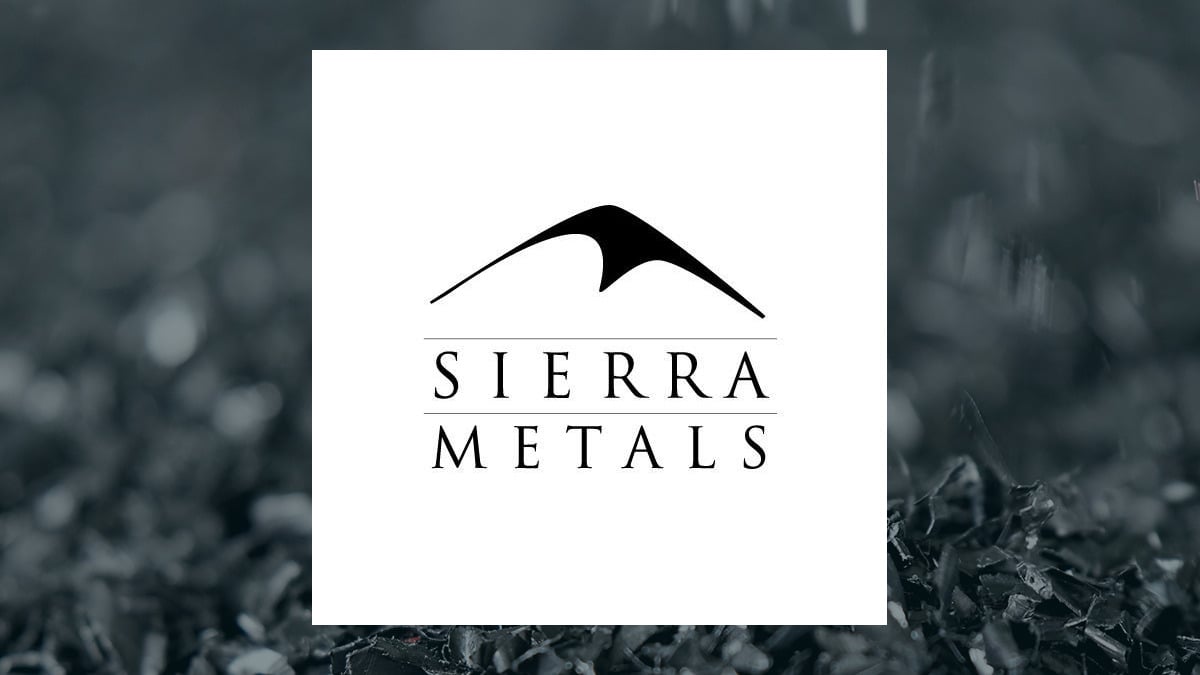 Sierra Metals logo with Basic Materials background