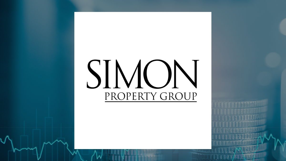 Simon Property Group logo with Finance background