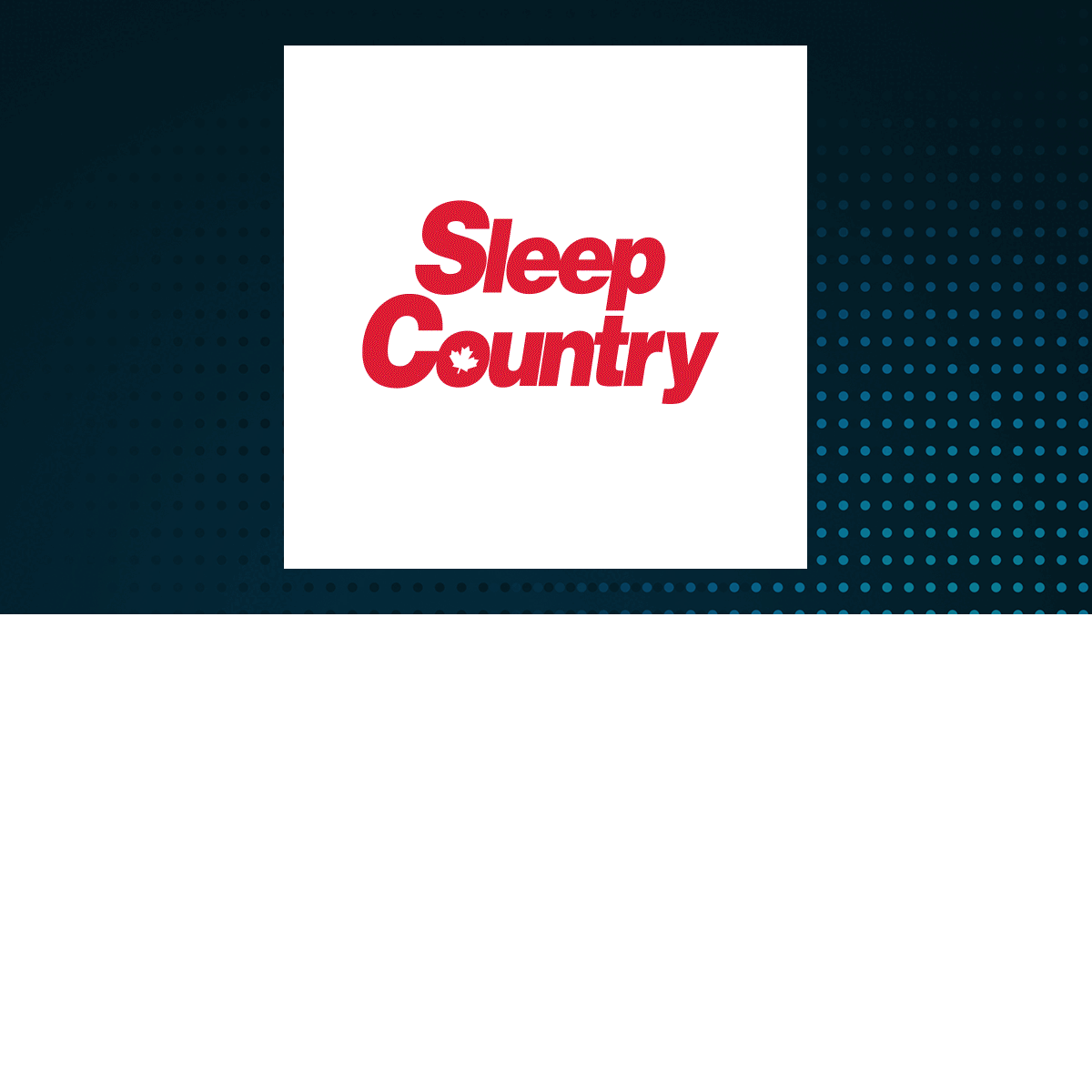 Sleep Country Canada logo with Consumer Cyclical background