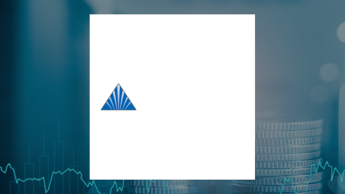 SmartFinancial logo with Finance background
