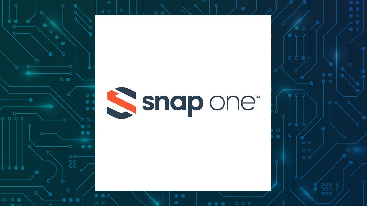 Snap One logo with Computer and Technology background