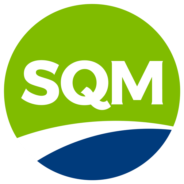 Logotipo de Sociedad Química y Minera de Chile.