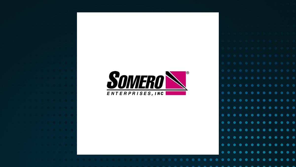 Somero Enterprises logo with Industrials background