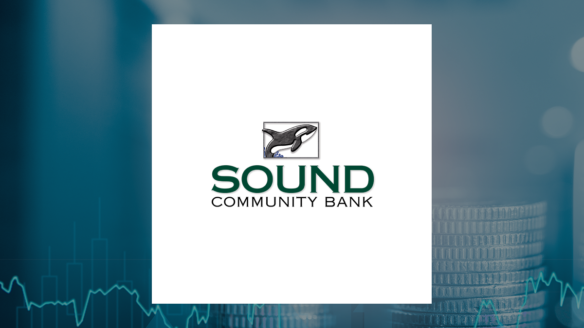 Sound Financial Bancorp logo with Finance background