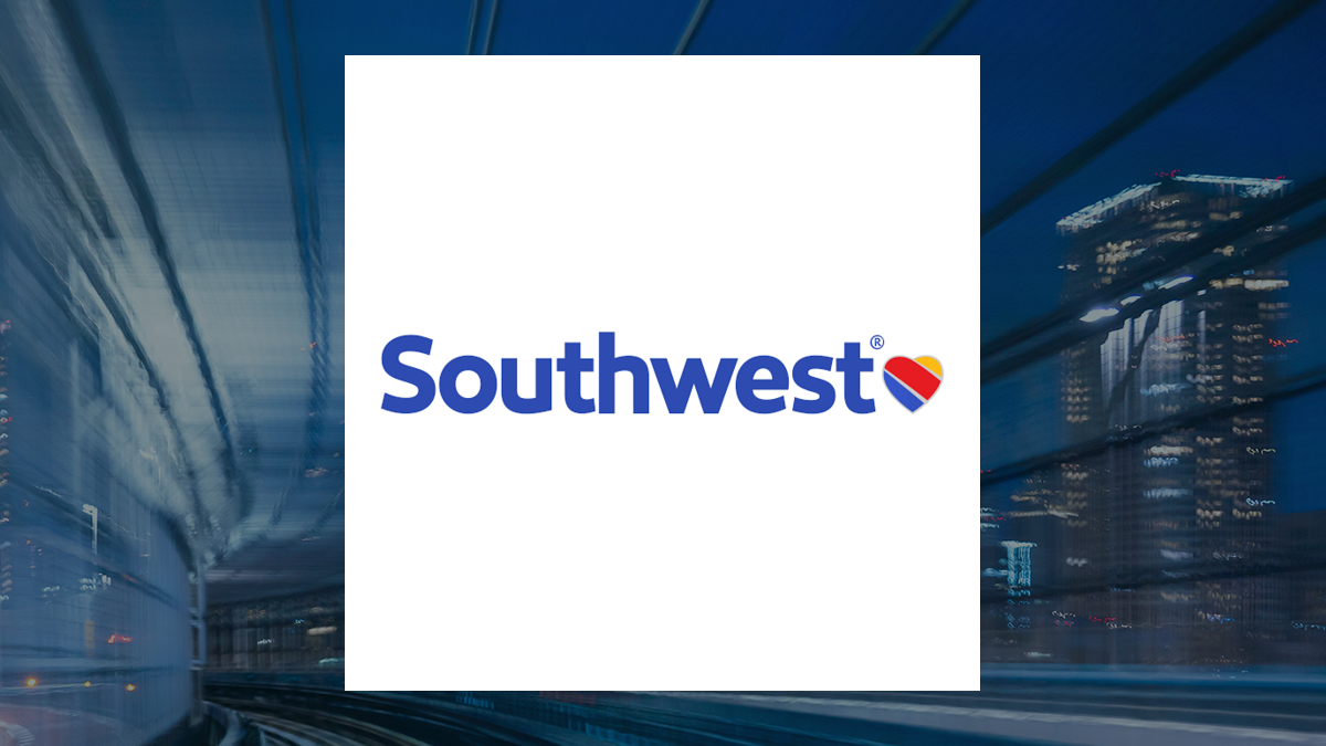 Southwest Airlines logo with Transportation background