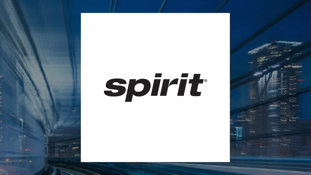 Spirit Airlines logo with Transportation background
