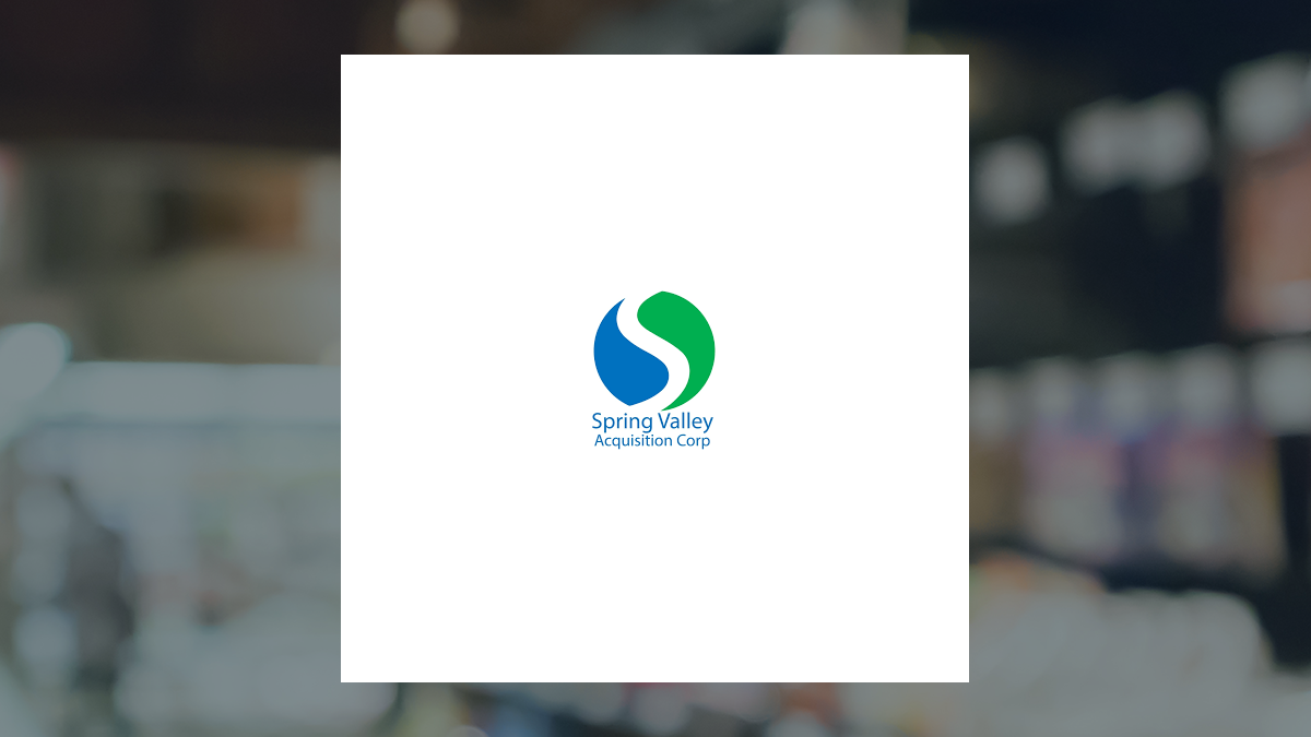 Spring Valley Acquisition logo with Consumer Staples background