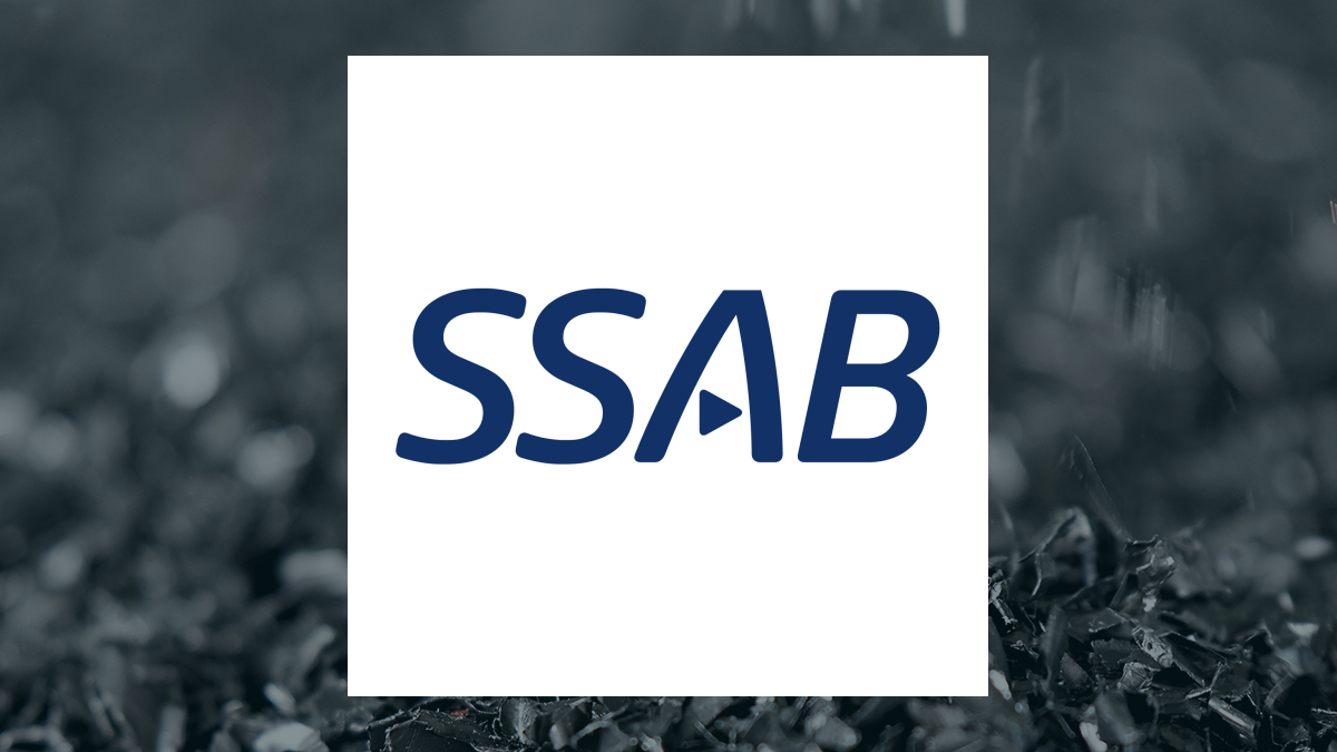 SSAB AB (publ) logo with Basic Materials background
