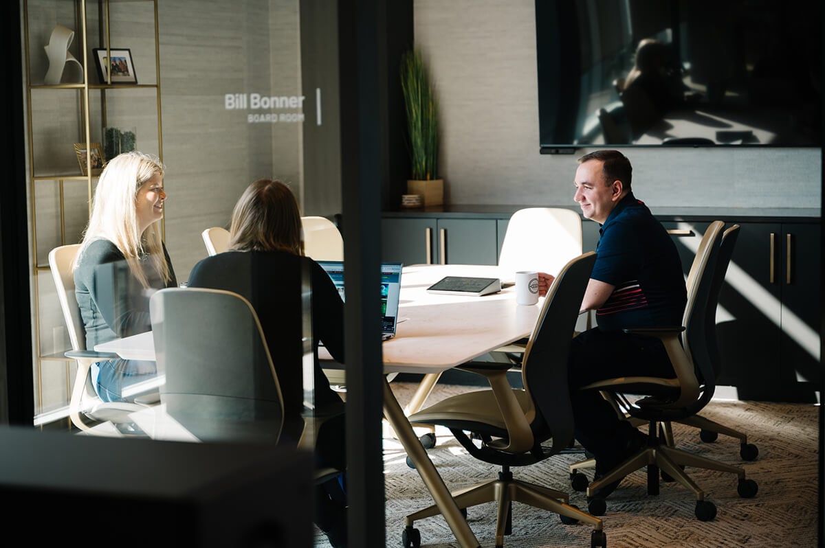 Staff in meeting room