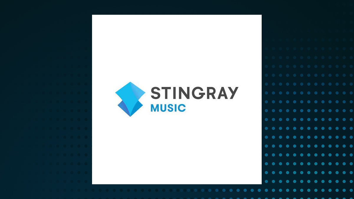 Stingray Group logo with Communication Services background