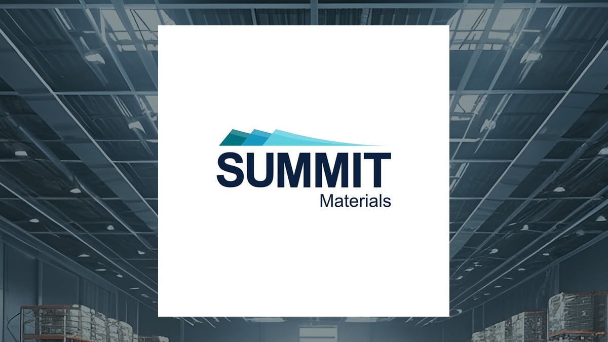 Summit Materials logo with Construction background