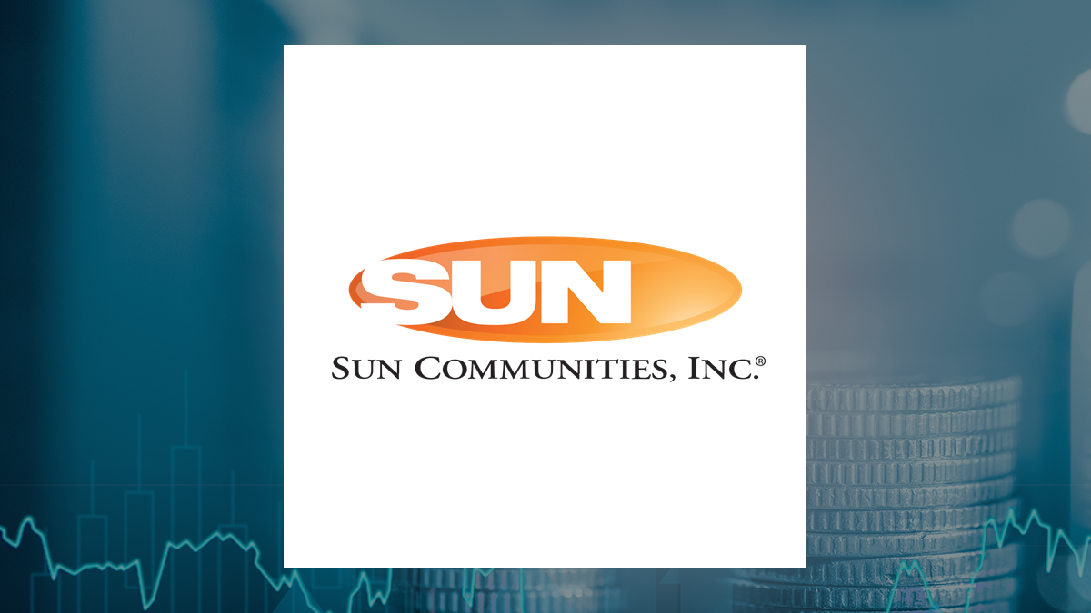Sun Communities logo with Finance background