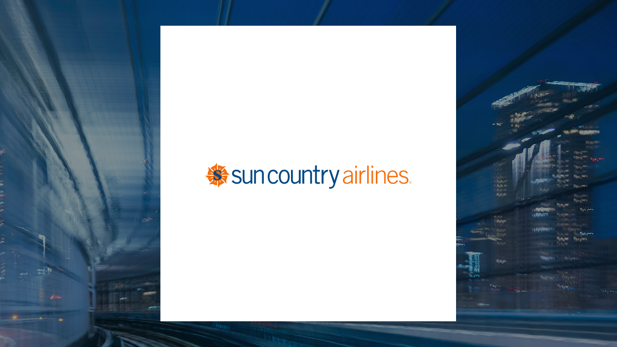 Sun Country Airlines logo with Transportation background