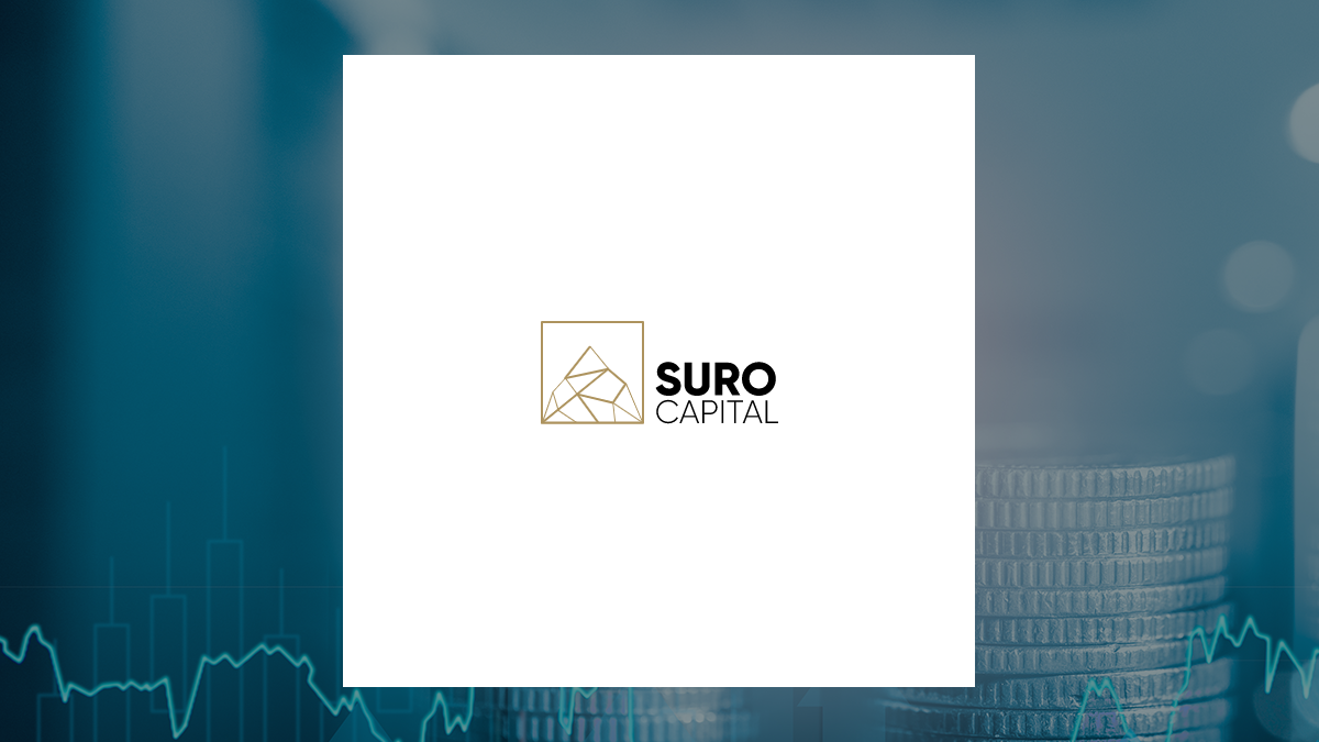 SuRo Capital logo with Finance background