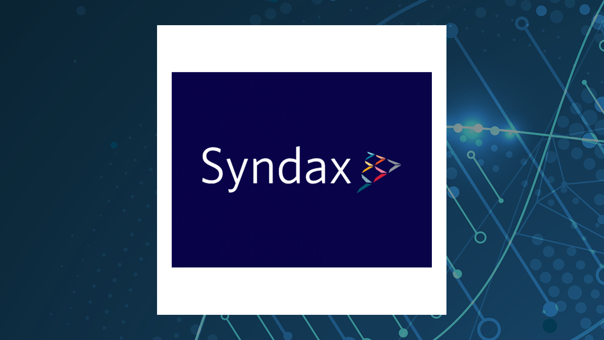 Syndax Pharmaceuticals logo with Medical background