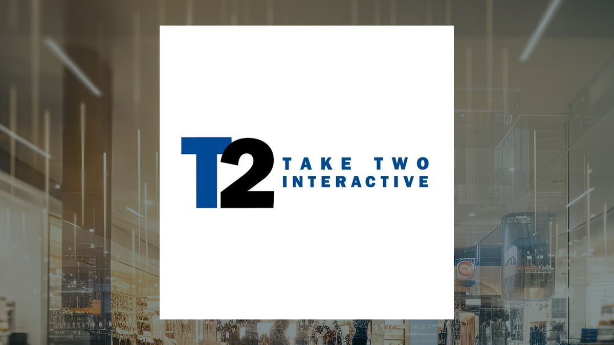 Take-Two Interactive Software logo with Consumer Discretionary background
