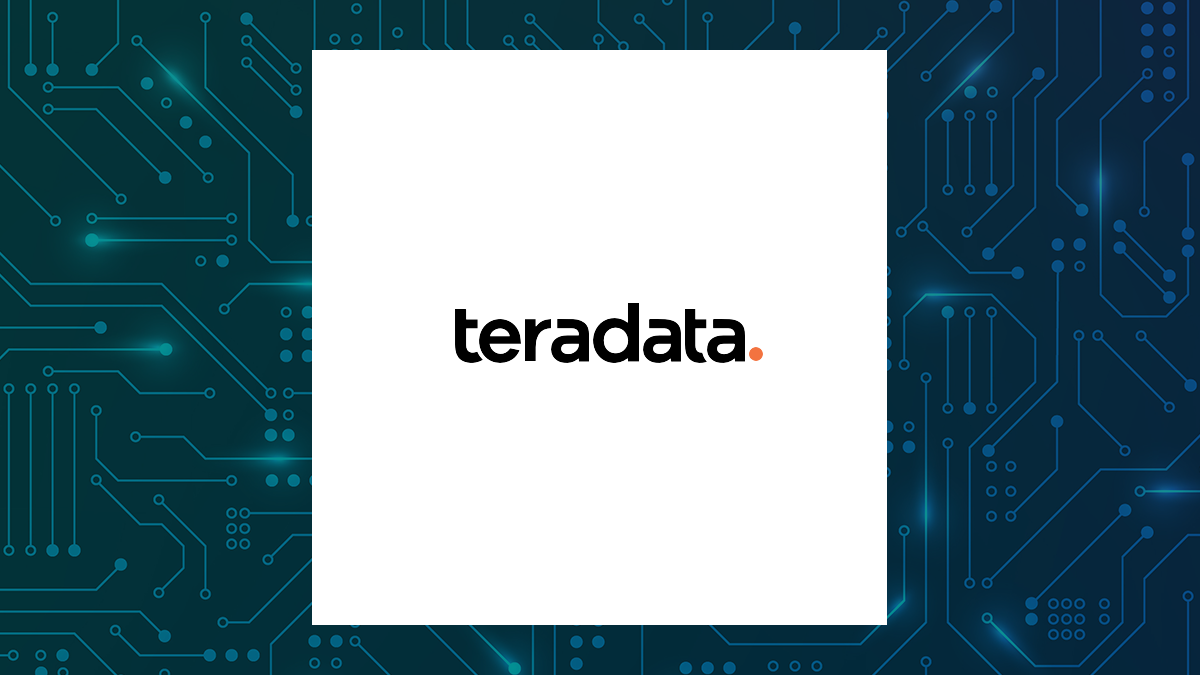 Teradata logo with Computer and Technology background