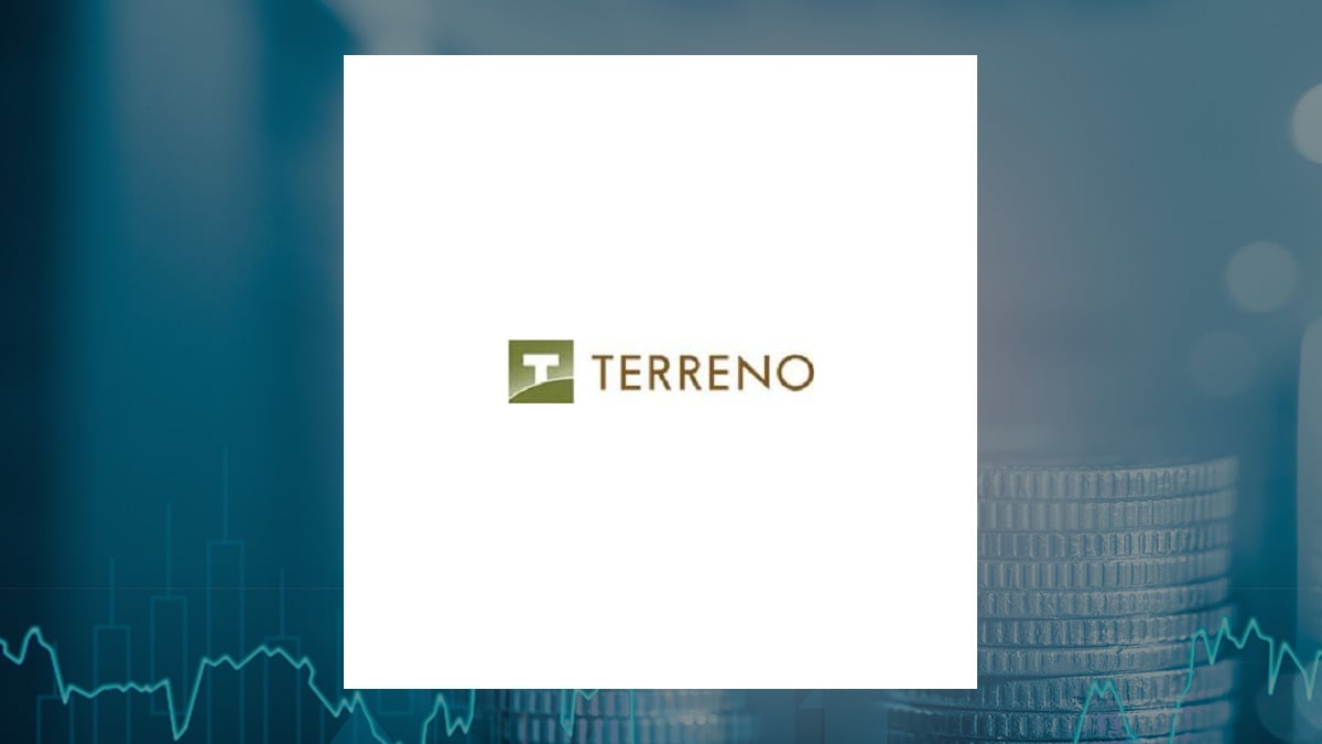 Terreno Realty logo with Finance background