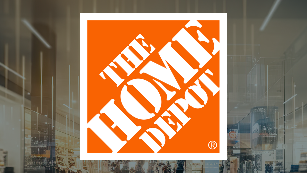 Home Depot logo with Consumer Discretionary background