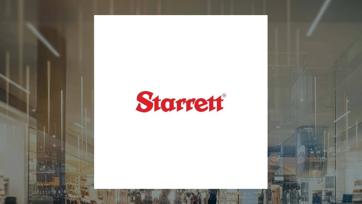 L.S. Starrett logo with Consumer Discretionary background