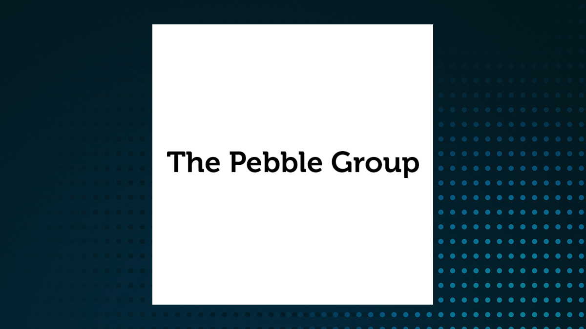 The Pebble Group logo with Communication Services background