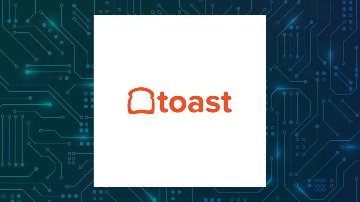 Toast logo with Computer and Technology background