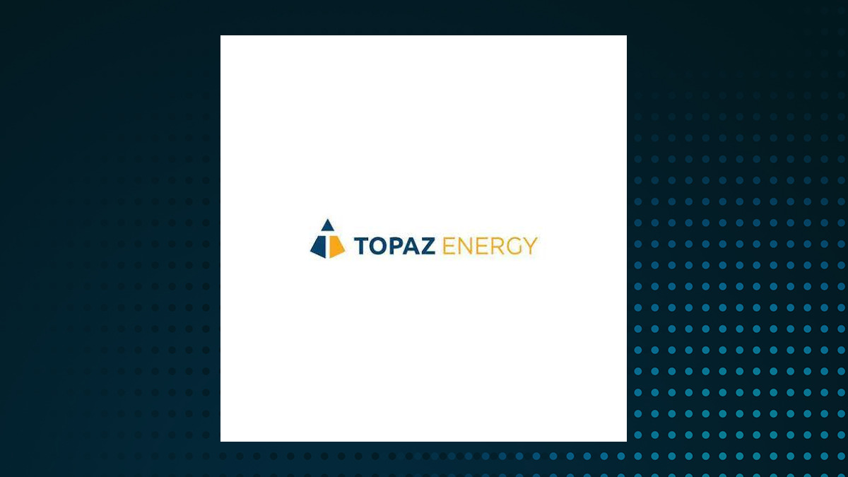 Topaz Energy logo with Energy background