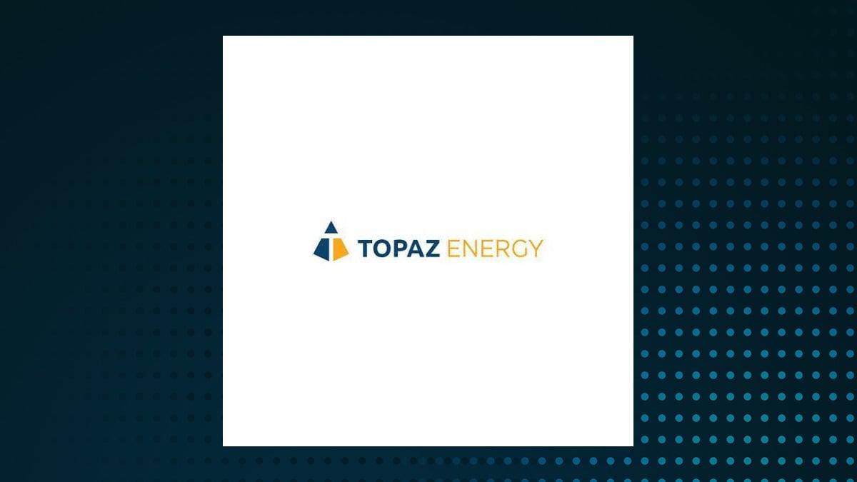 Topaz Energy logo with Energy background