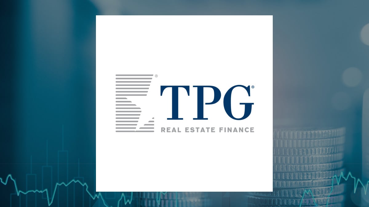 TPG RE Finance Trust logo with Finance background