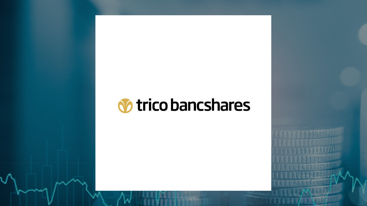 TriCo Bancshares logo with Financial Services background