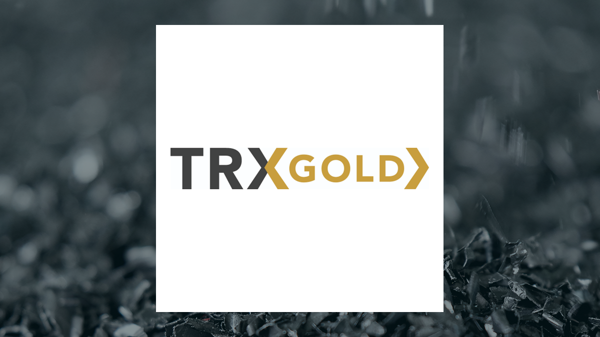 TRX Gold logo with Basic Materials background