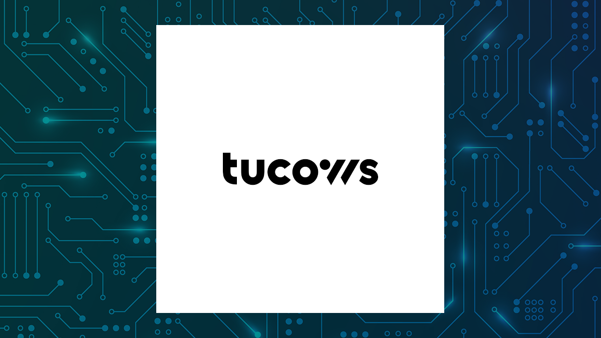 Tucows logo with Computer and Technology background