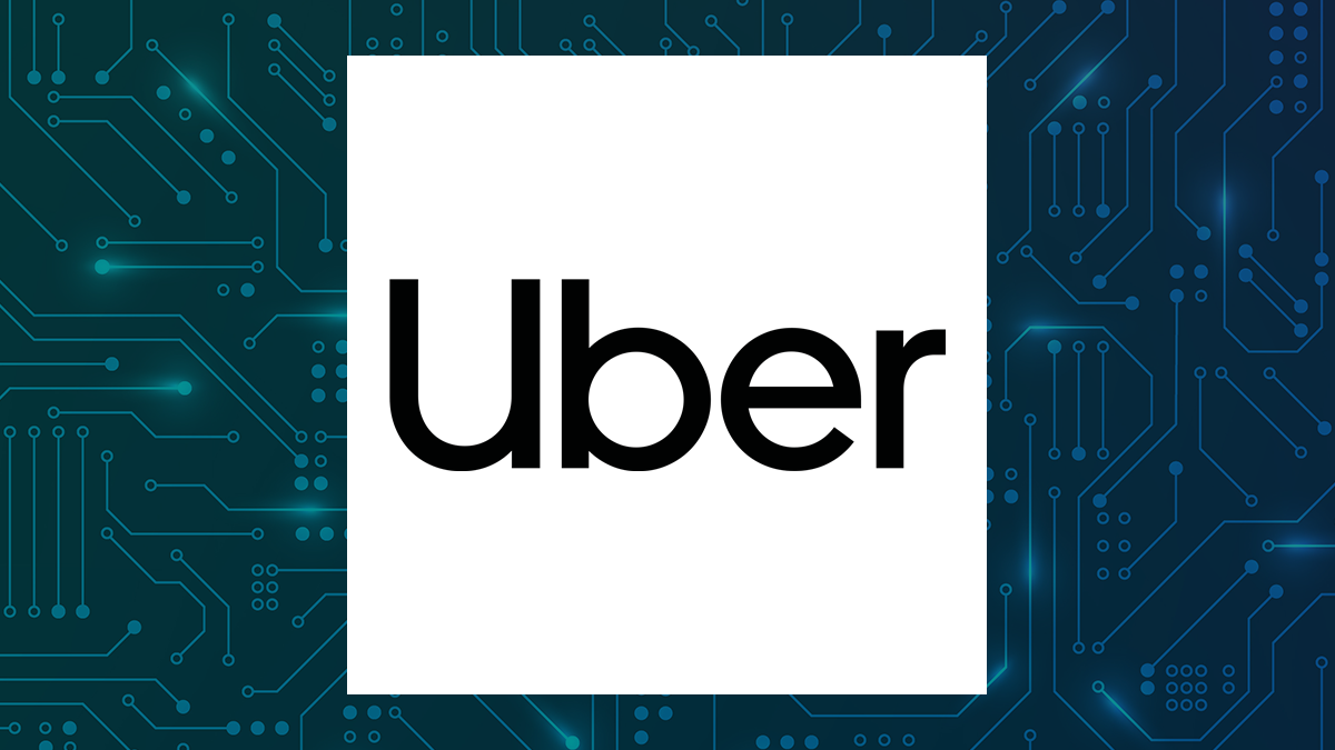 Uber Technologies logo with Computer and Technology background