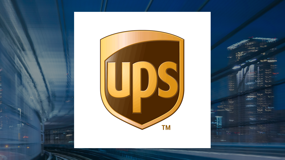 United Parcel Service logo with Transportation background