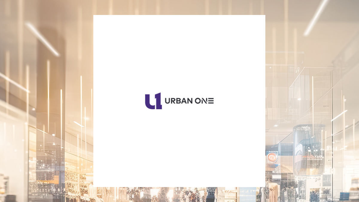Urban One logo with Consumer Discretionary background