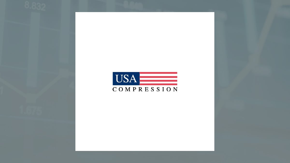 USA Compression Partners logo with Oils/Energy background