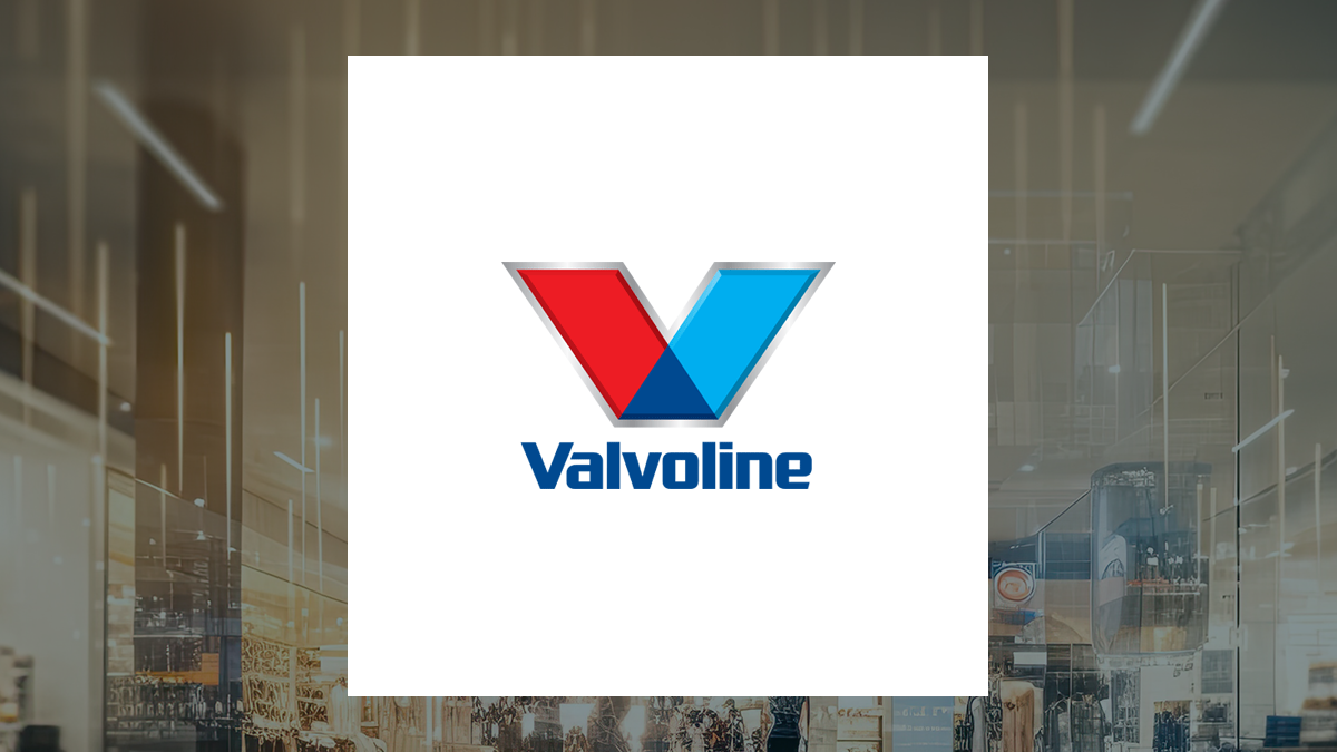 Valvoline logo with Consumer Discretionary background