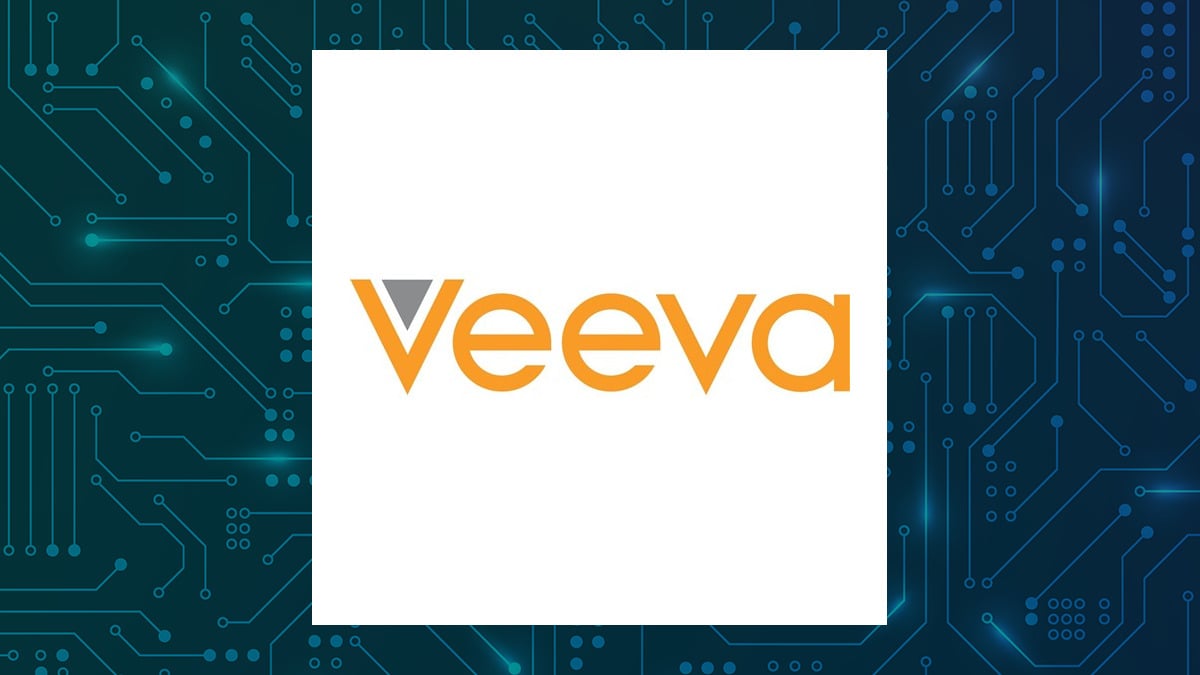 Veeva Systems logo with Medical background