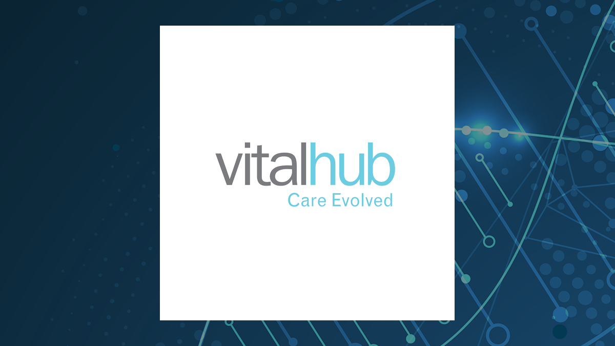 Vitalhub logo with Medical background