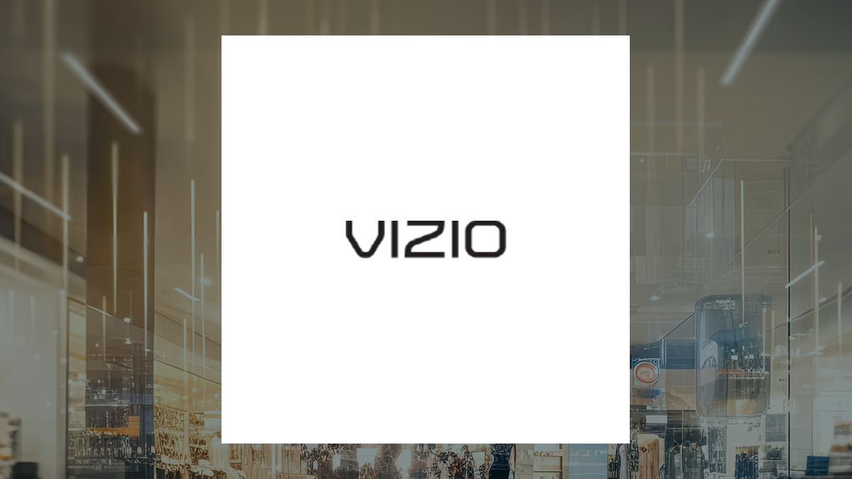 VIZIO logo with Consumer Discretionary background